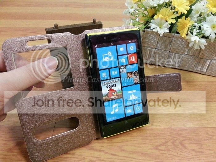 Nokia Lumia Window PU Leather Case Cover