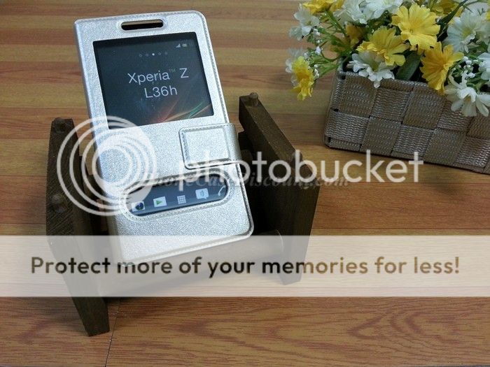 Sony Window PU Leather Case Cover