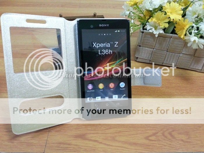 Sony Window PU Leather Case Cover