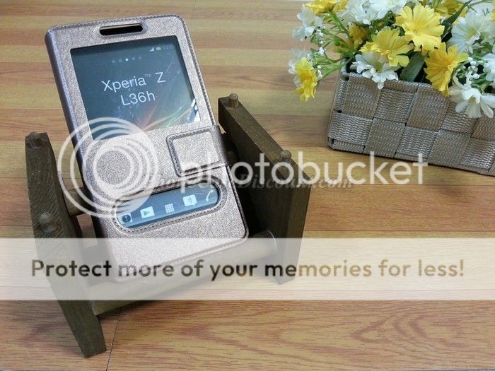 Sony Window PU Leather Case Cover