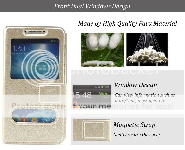 Sony Window PU Leather Case Cover