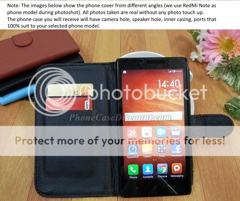 xiaomi redmi leather wallet cover Case