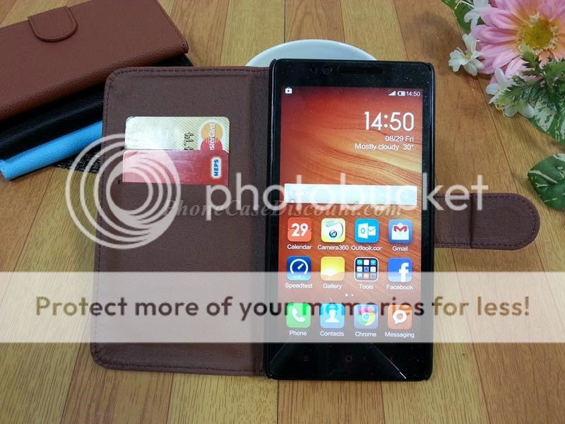 xiaomi redmi leather wallet cover Case