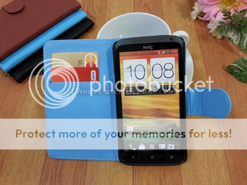 htc desire leather wallet cover Case