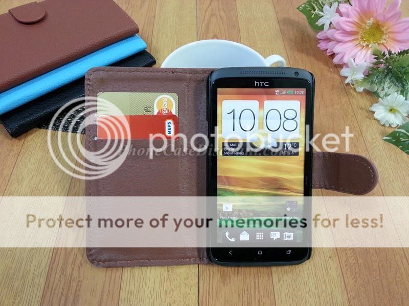htc desire leather wallet cover Case