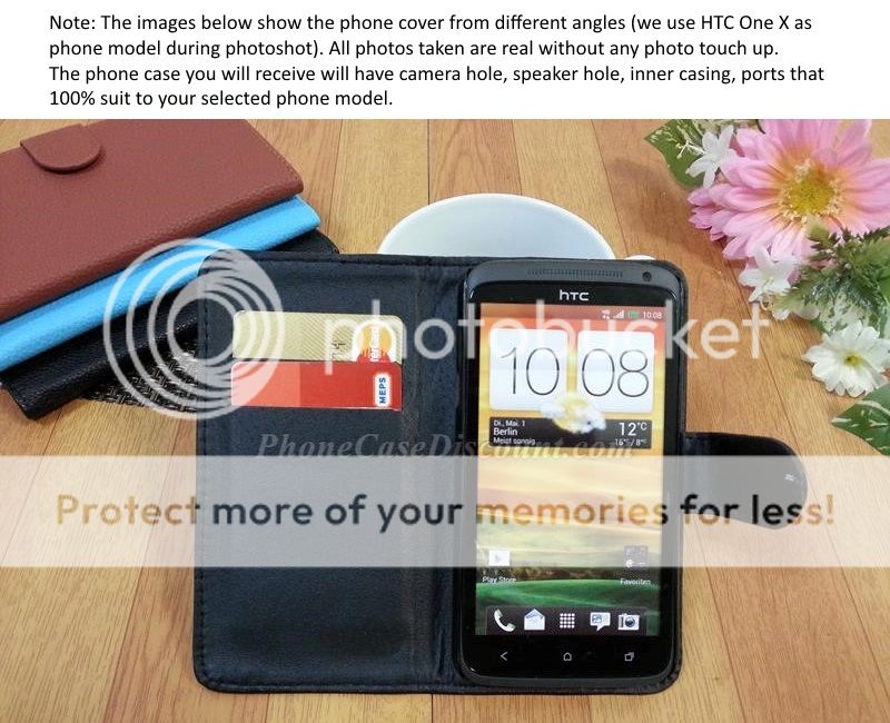 htc desire leather wallet cover Case