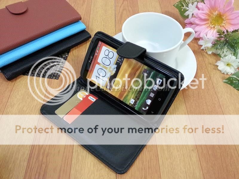htc desire leather wallet cover Case