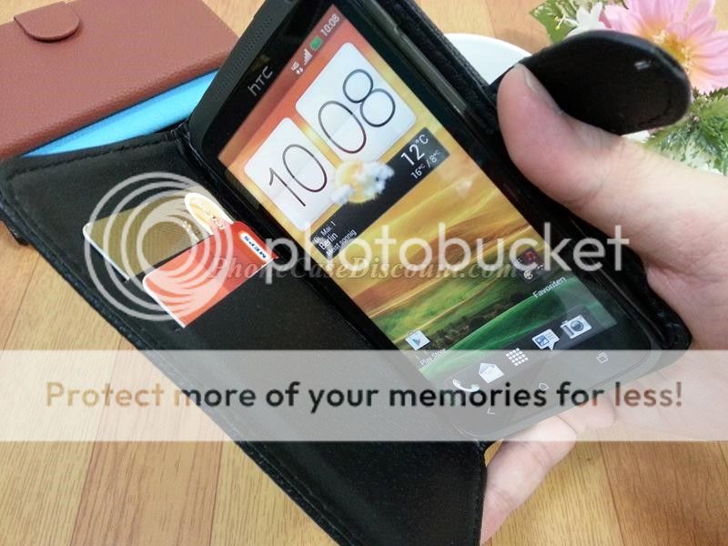 htc desire leather wallet cover Case