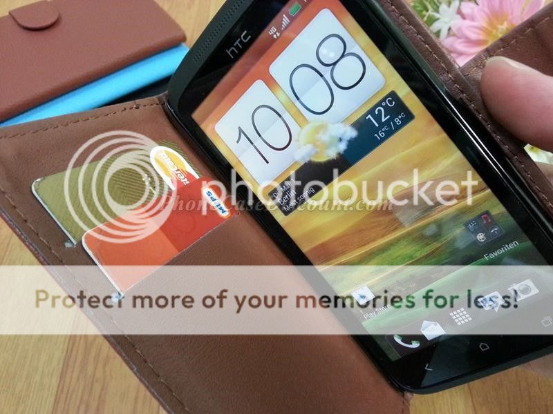 htc desire leather wallet cover Case