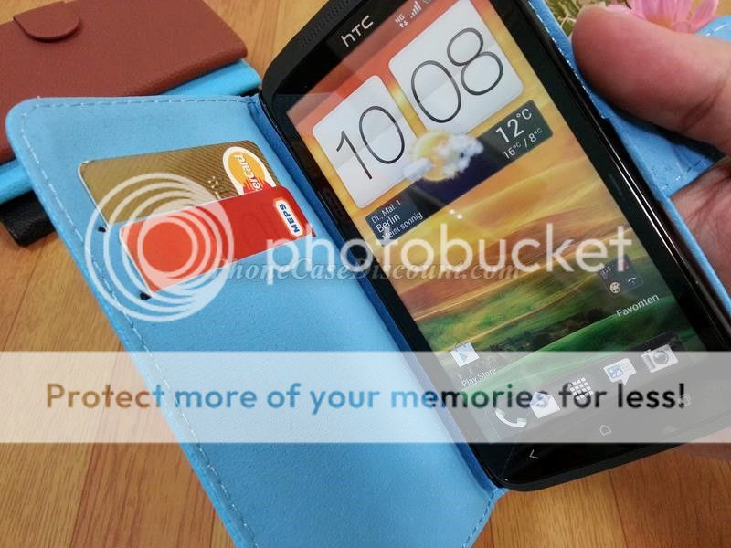 htc desire leather wallet cover Case