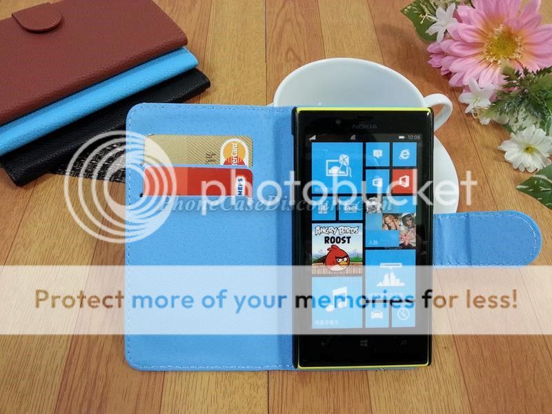Nokia Lumia leather wallet cover Case