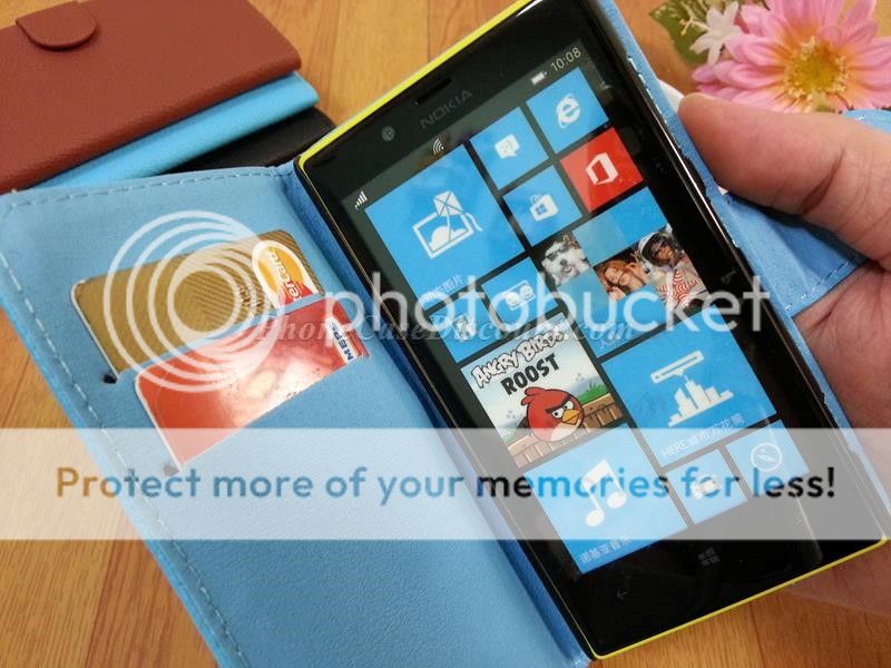 Nokia Lumia leather wallet cover Case