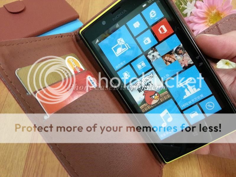 Nokia Lumia leather wallet cover Case