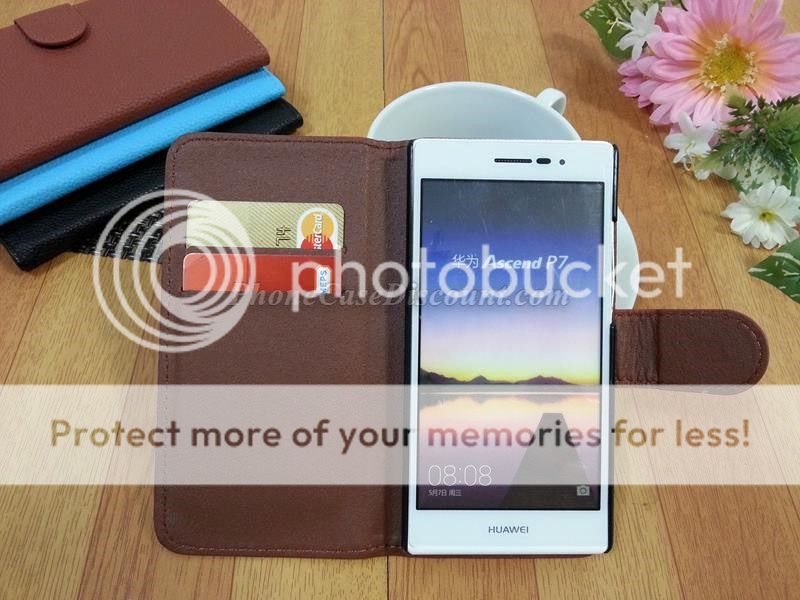huawei ascend leather wallet cover Case