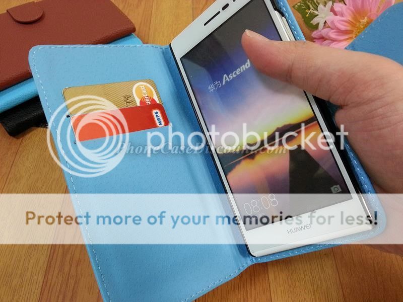 huawei ascend leather wallet cover Case