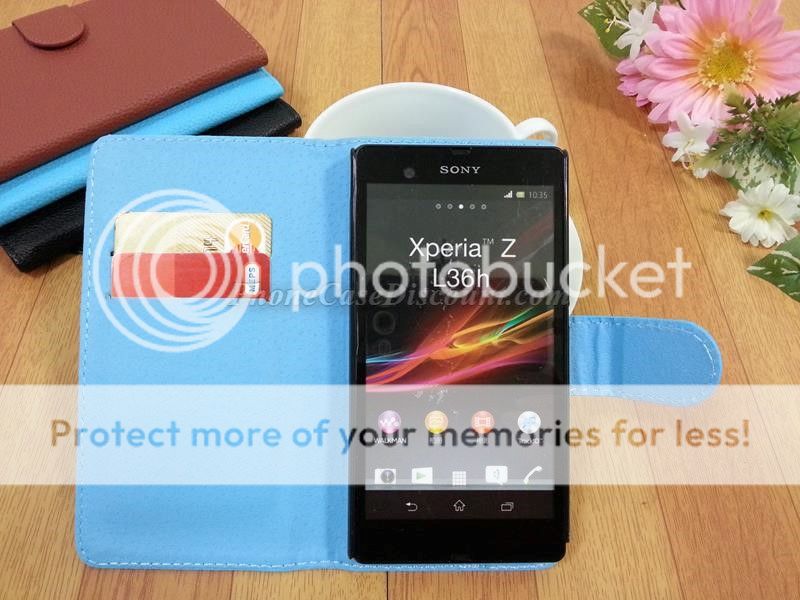 sony xperia leather wallet cover Case