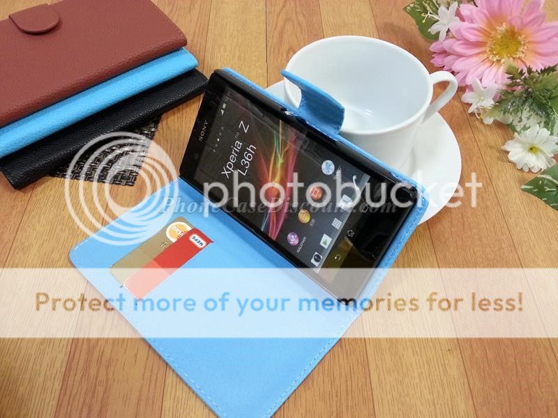 sony xperia leather wallet cover Case