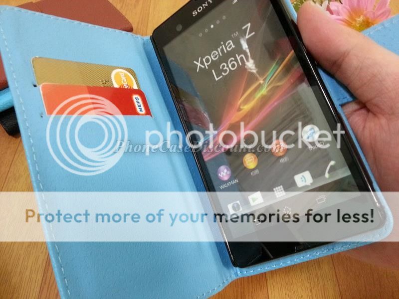 sony xperia leather wallet cover Case