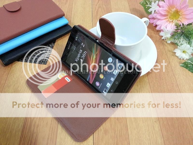 sony xperia leather wallet cover Case