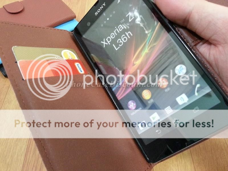 sony xperia leather wallet cover Case