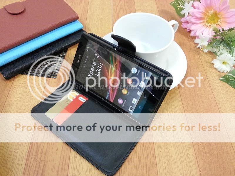 sony xperia leather wallet cover Case
