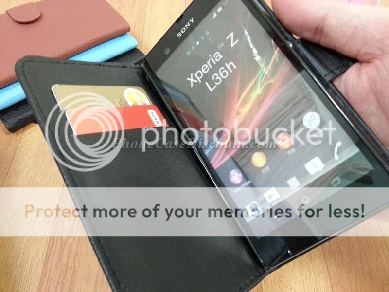 sony xperia leather wallet cover Case