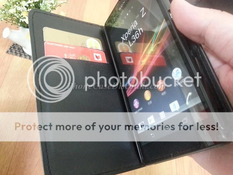 sony xperia wave PU leather cover Case