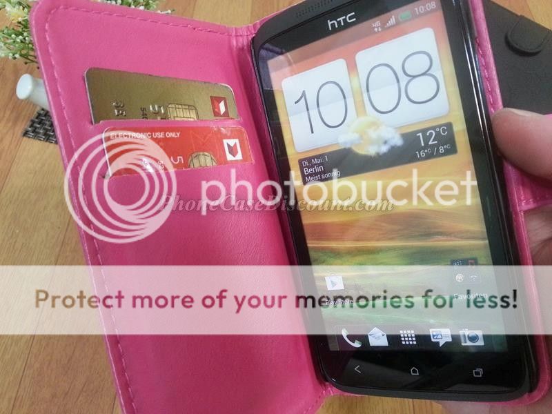 htc desire wave PU leather cover Case