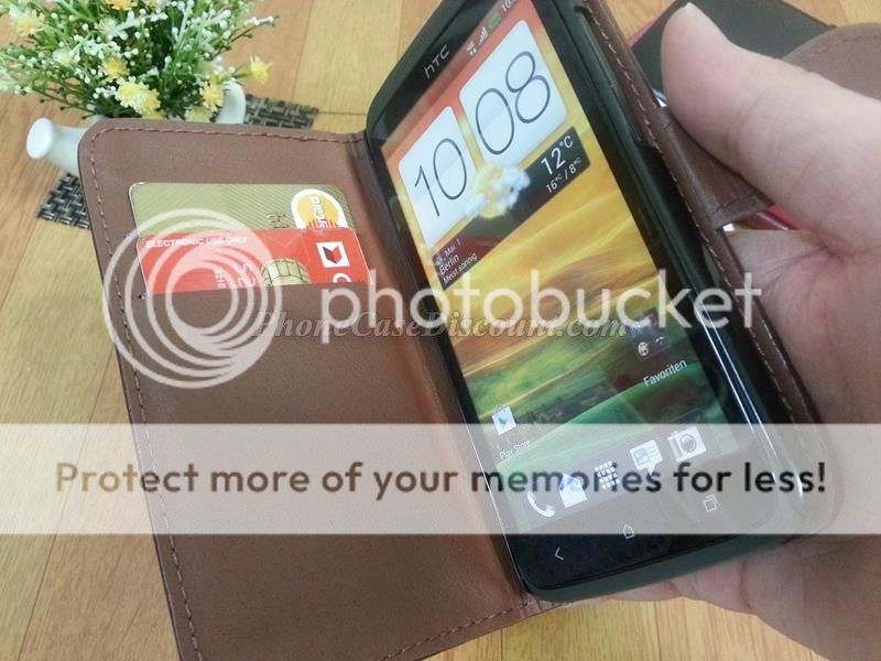 htc desire wave PU leather cover Case