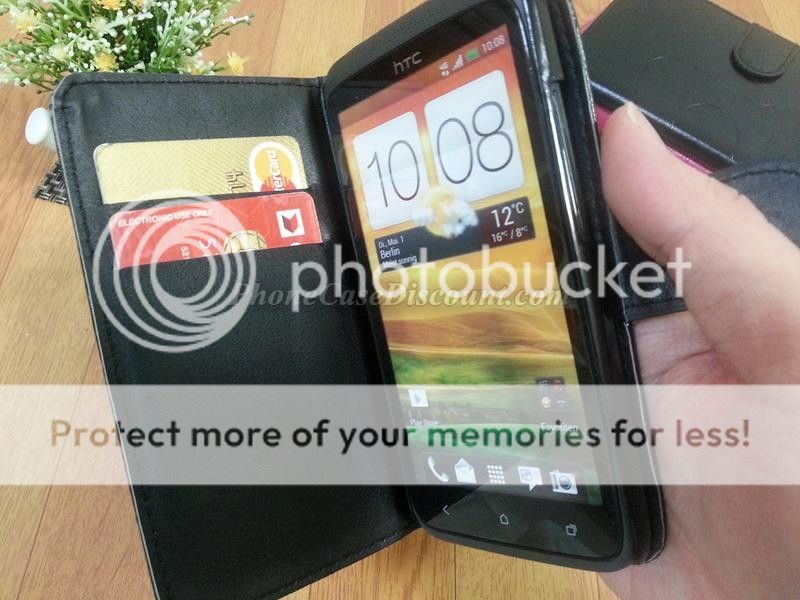 htc desire wave PU leather cover Case
