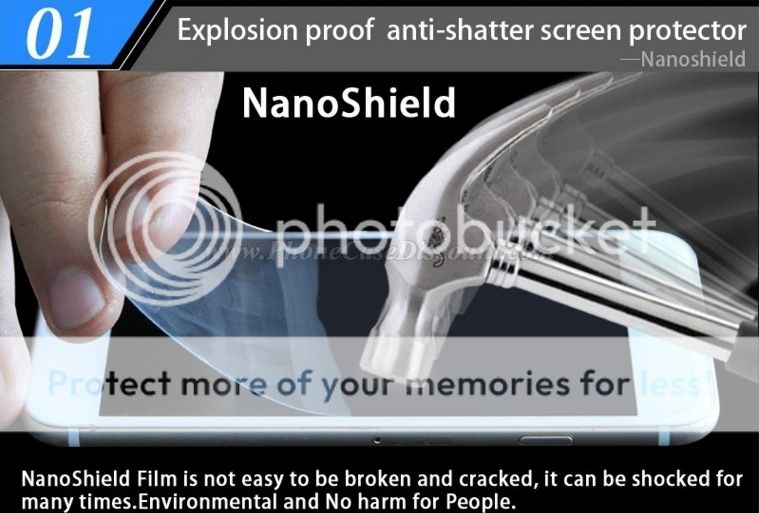 Nano Shield Screen Protector (safer than tempered glass)