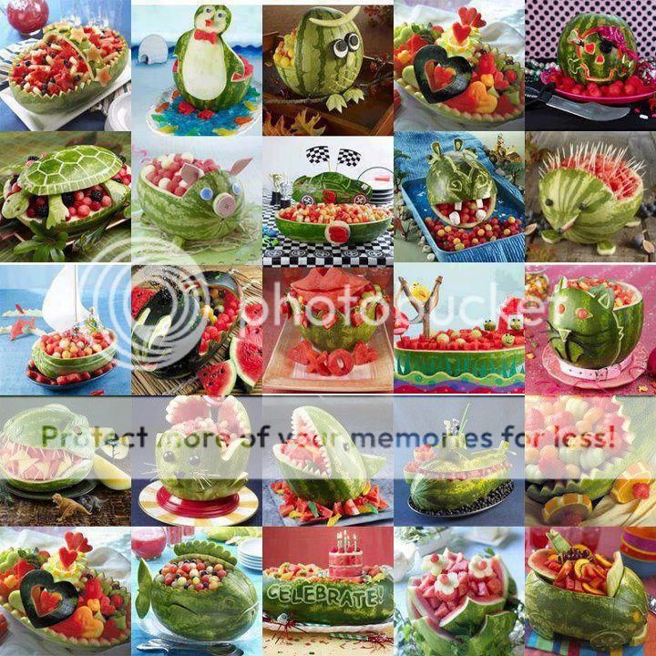 Quạt+Giấy+Trang+Trí Hướng dẫn: Trang trí, bầy biện hoa quả cho sinh nhật bé ...