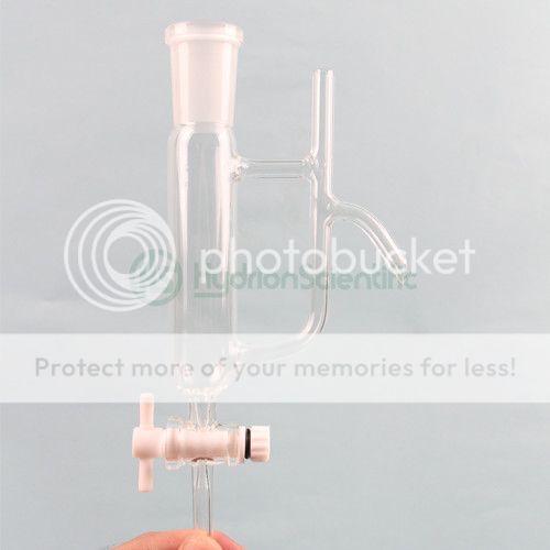 New 50mL Oil Water Separatory Funnel, 24/40 Joint, Essential Oil Distillation