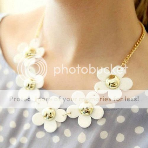 Fashion-Candy-Sweet-Flower-Collar-Bib-Chunky-Statement-Necklace-Chain-Choker-NEW