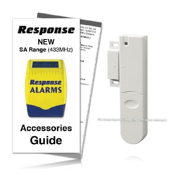Response Alarms Door Window Detector 433MHz SA Range INCLUDING GUIDE