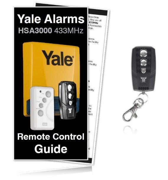 Yale Alarm HSA3060 Premium Compatible Keyfob for HSA3000 Yale Alarms